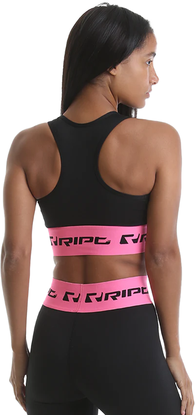 RIPT RCLTOP717 Ladies Crop Top Branded - Pink