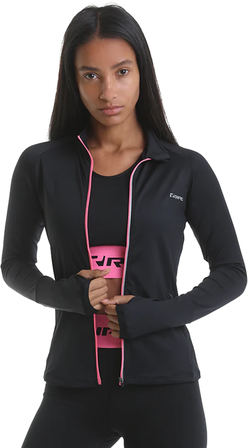 RIPT RCLTOP721 Zip Thru Top - Black