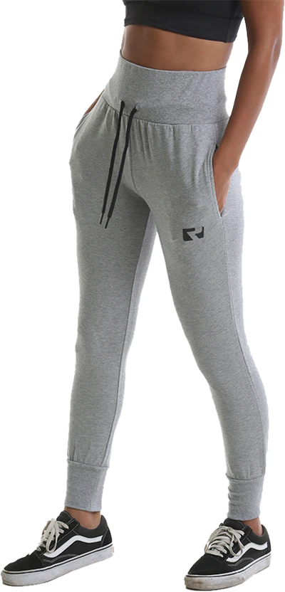 RIPT RCLPNT720 Ladies Deep Waist Jogpant - Grey