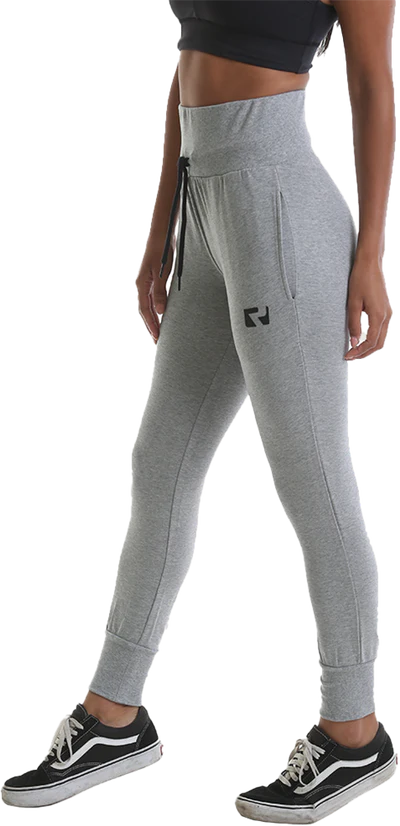 RIPT RCLPNT720 Ladies Deep Waist Jogpant - Grey