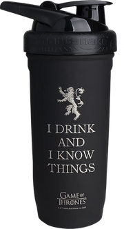 Smartshake Game Of Thrones Reforce Stainless Steel - 900 ml - I Drink And I Know Things