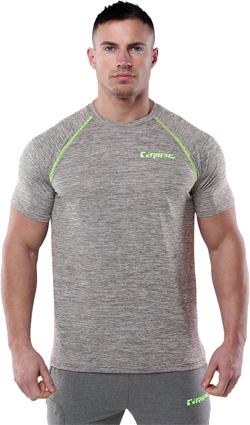 RIPT RCTS702 Mens Slimfit Tech Line T-shirt - Grey