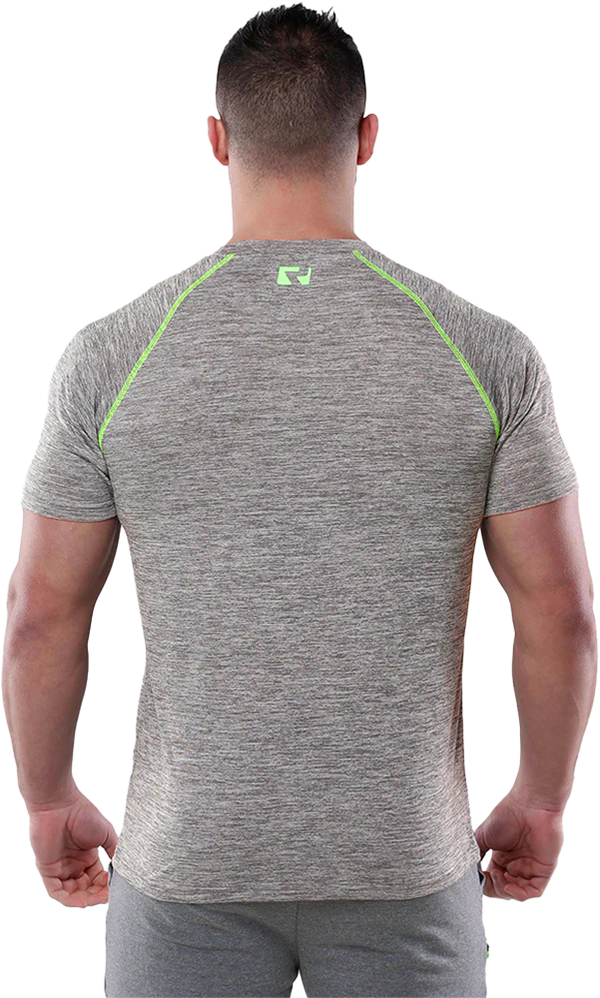 RIPT RCTS702 Mens Slimfit Tech Line T-shirt - Grey