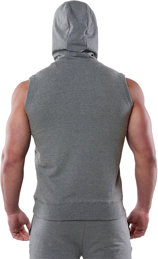 RIPT RCSWT704 Mens SL Tech Line Sleeve Hoodie - Grey Marl