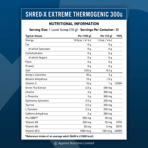 Applied Nutrition Shred-X - 300 g - Muskelkompaniet
