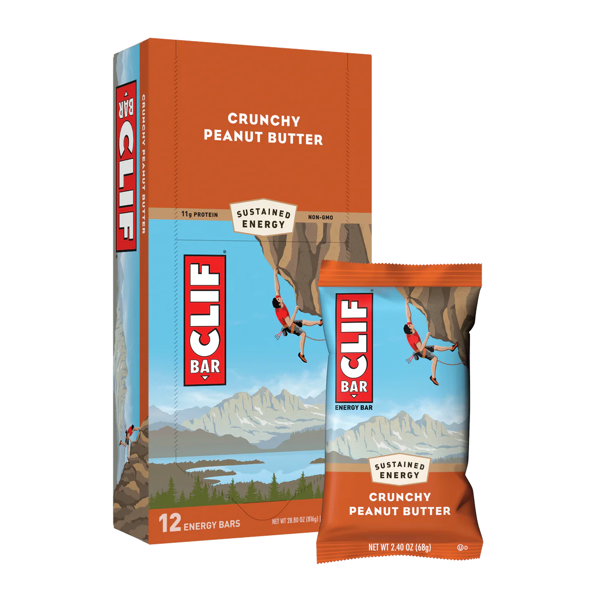 Clif Bar - 12 x 68 g - Muskelkompaniet