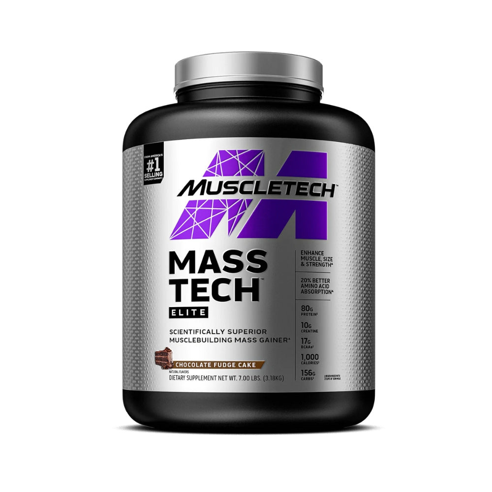 MuscleTech Mass Tech Elite - 3180 g - Chocolate Fudge Cake