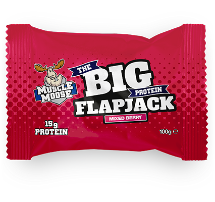 Muscle Moose Big Protein Flapjack - 12 x 100 g - Mixed Berry
