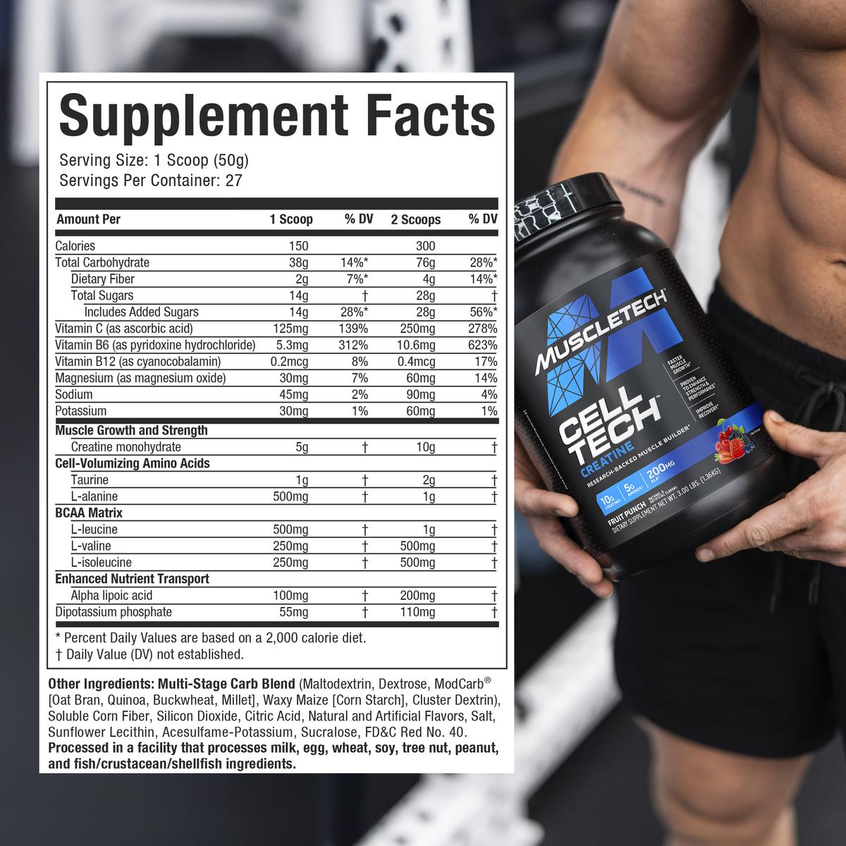 MuscleTech Cell Tech Creatine - Tropical Citrus Punch