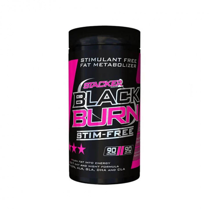 Stacker2 Black Burn Stim Free - 90 kapslar