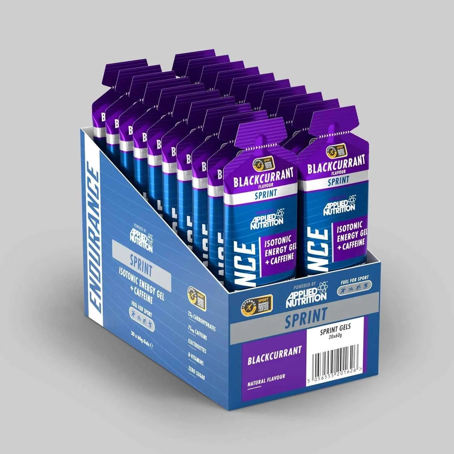 Applied Nutrition Endurance Sprint Gel With Caffeine - 20 x 60 ml