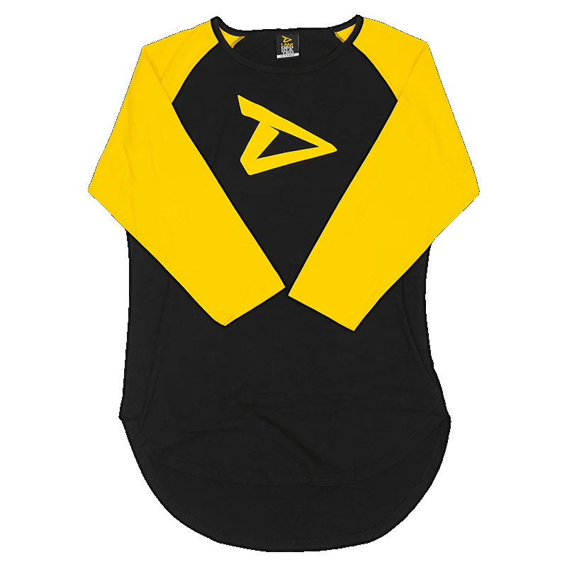 Dedicated 3/4 Sleeve Raglan Shirt Logo