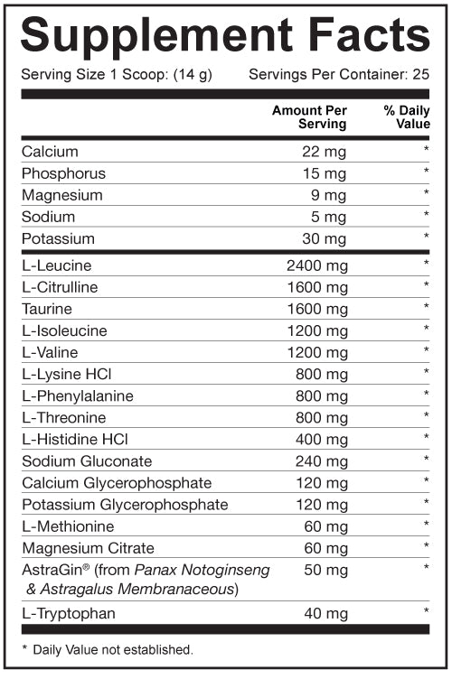 Dedicated Nutrition YEAAH Essential Amino Acids - 350 g