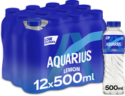 Aquarius - 12 x 500 ml - Lemon - Muskelkompaniet