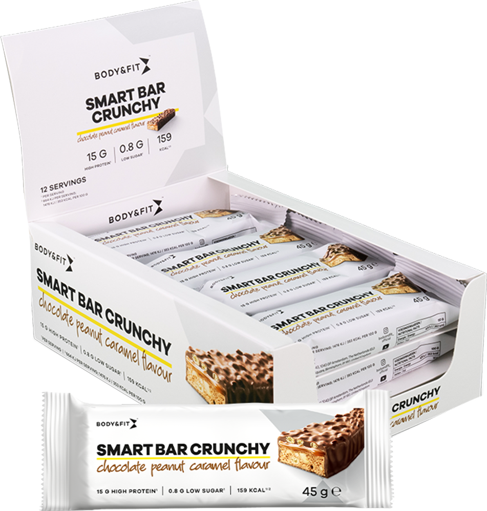 Body & Fit Smart Bar Crunchy - 12 x 45 g - Muskelkompaniet