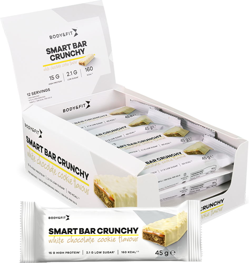 Body & Fit Smart Bar Crunchy - 12 x 45 g - Muskelkompaniet