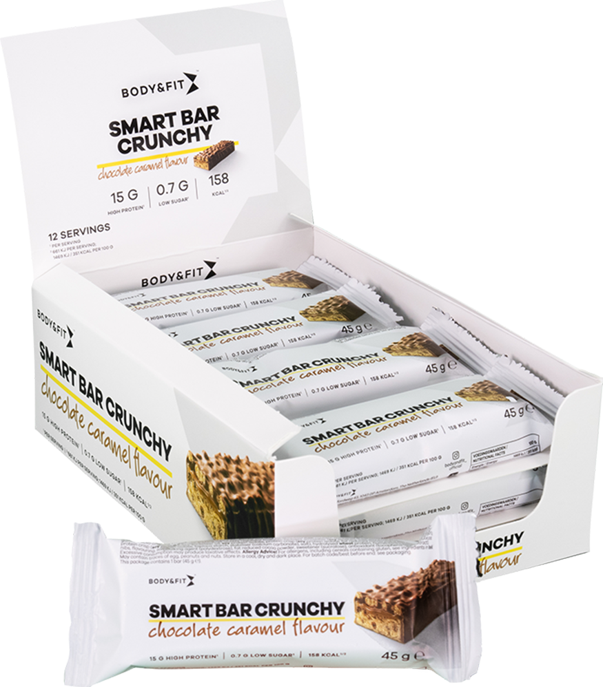 Body & Fit Smart Bar Crunchy - 12 x 45 g - Muskelkompaniet