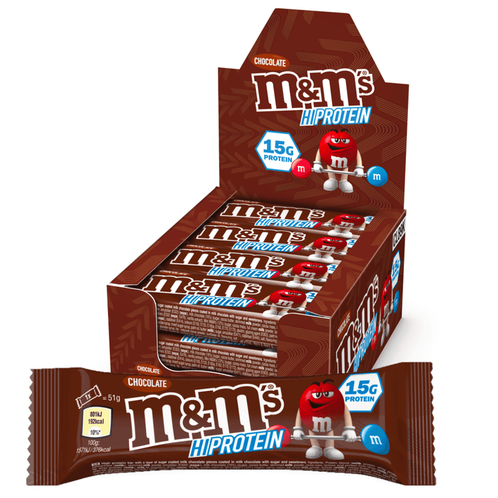 M&M's Protein Bar - 12 x 51 g - Chocolate