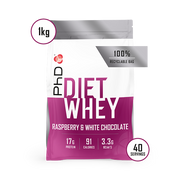 PhD Nutrition Diet Whey - 1000 g - Raspberry White Chocolate