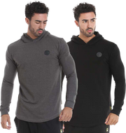 GGSWT083 Golds Gym Long Sleeve Hood Sweater – S