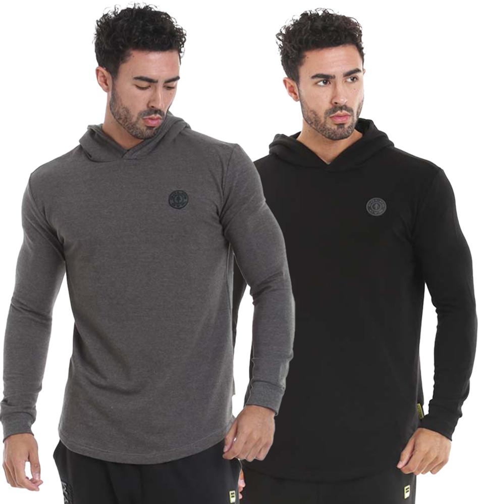 GGSWT083 Golds Gym Long Sleeve Hood Sweater – S