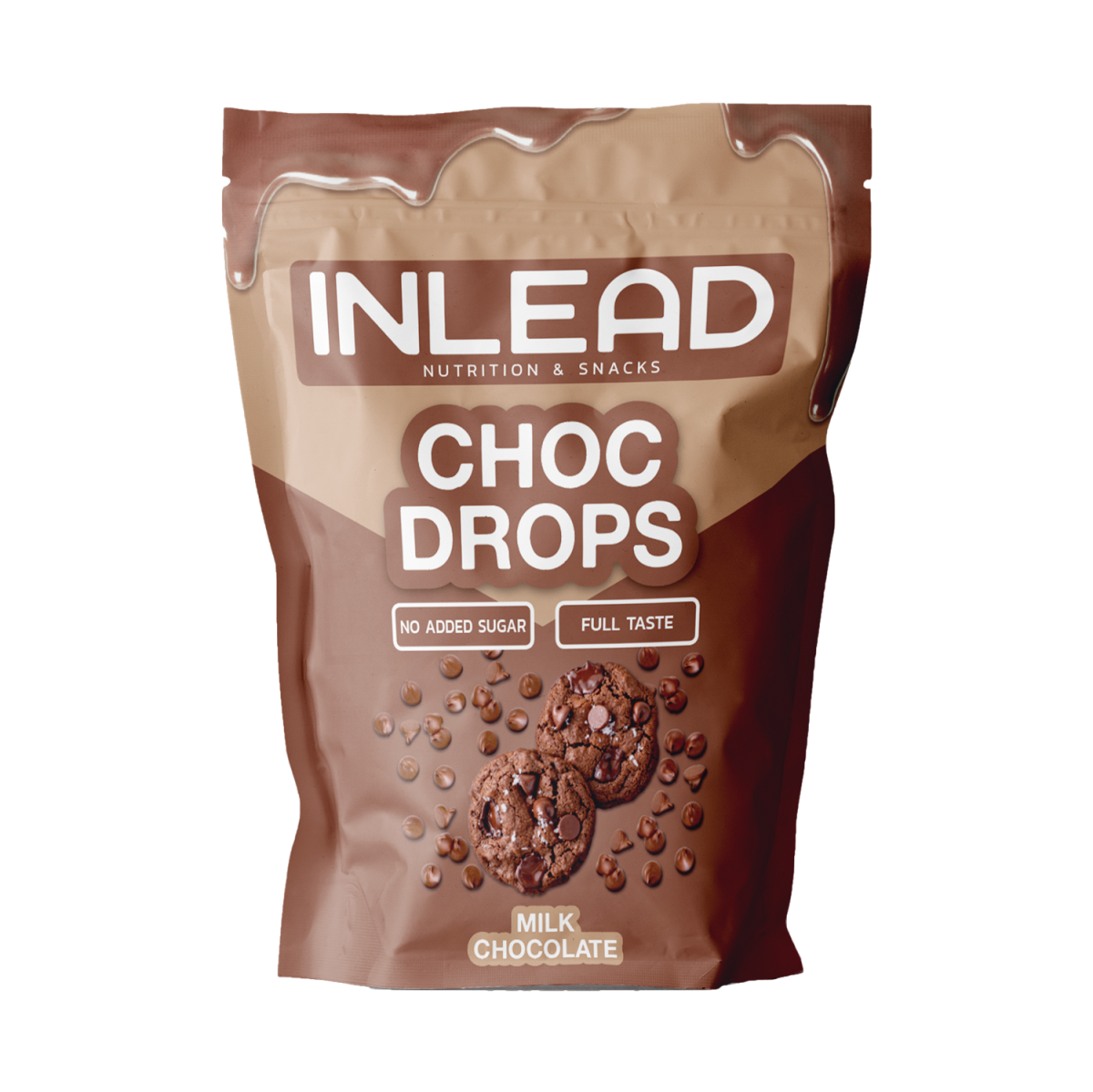 Inlead Choc Drops - 150 g - Dark Chocolate