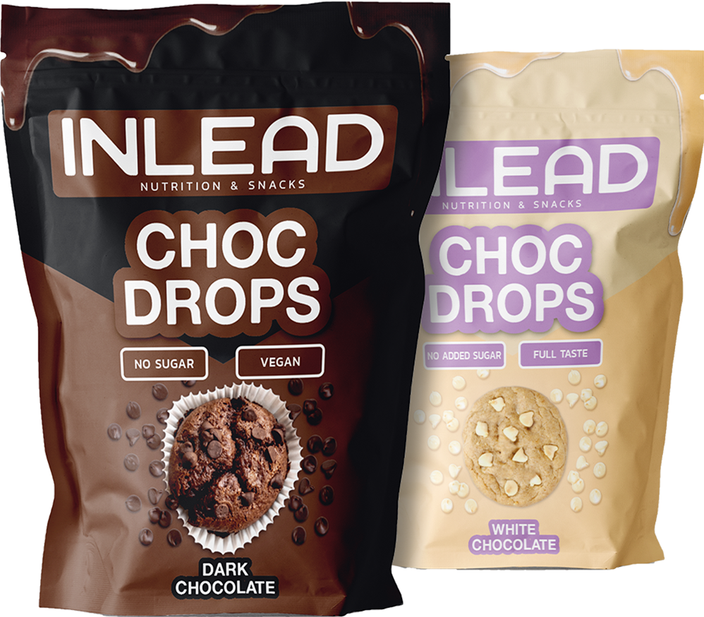 Inlead Choc Drops - 150 g - Dark Chocolate