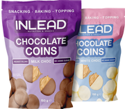 Inlead Chocolate Coins - 150 g - White Chocolate
