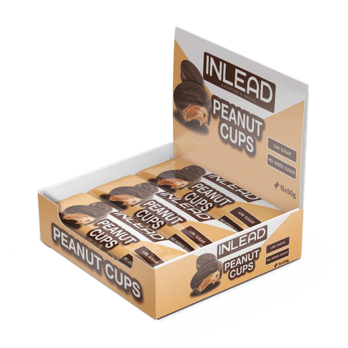 Inlead Peanut Cups - 15 x 50 g
