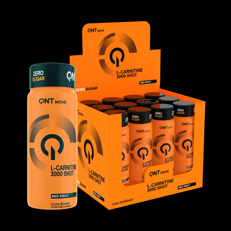 QNT L-Carnitine 3000 mg - 12 x 80 ml - Red Fruit