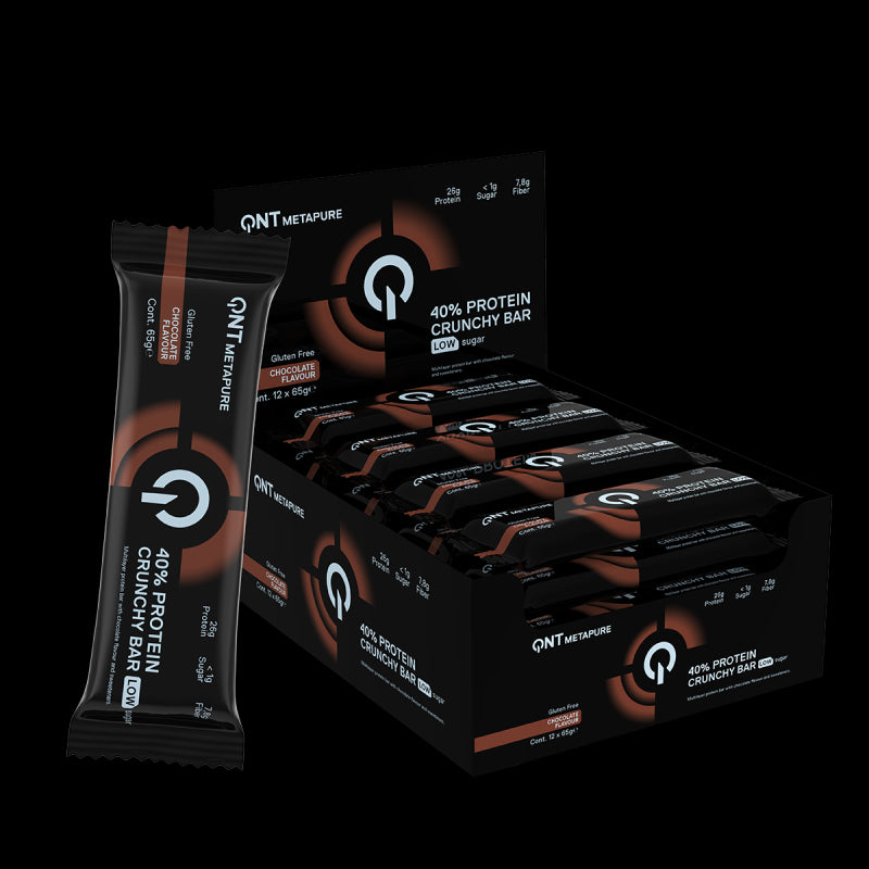 QNT 40% Protein Crunchy Bar - 12 x 65 g