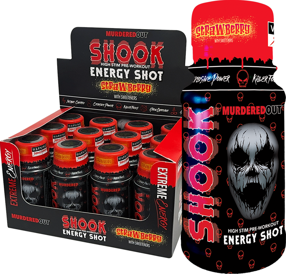Murdered Out SHOOK Energy Shots - 12 x 60 ml