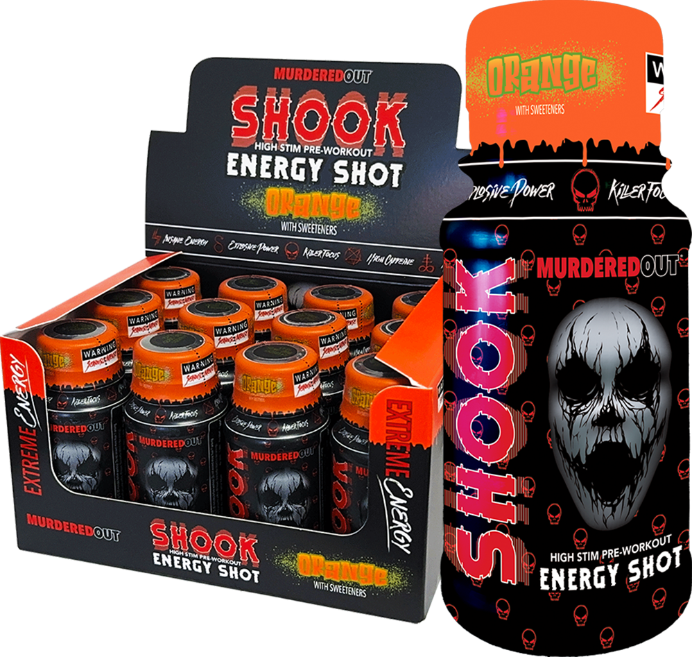 Murdered Out SHOOK Energy Shots - 12 x 60 ml