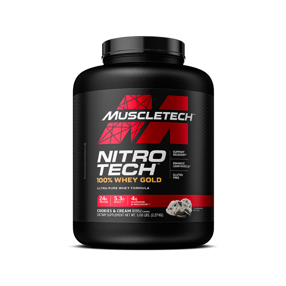 MuscleTech Nitro Tech 100% Whey Gold - 2270 g - Strawberry Shortcake