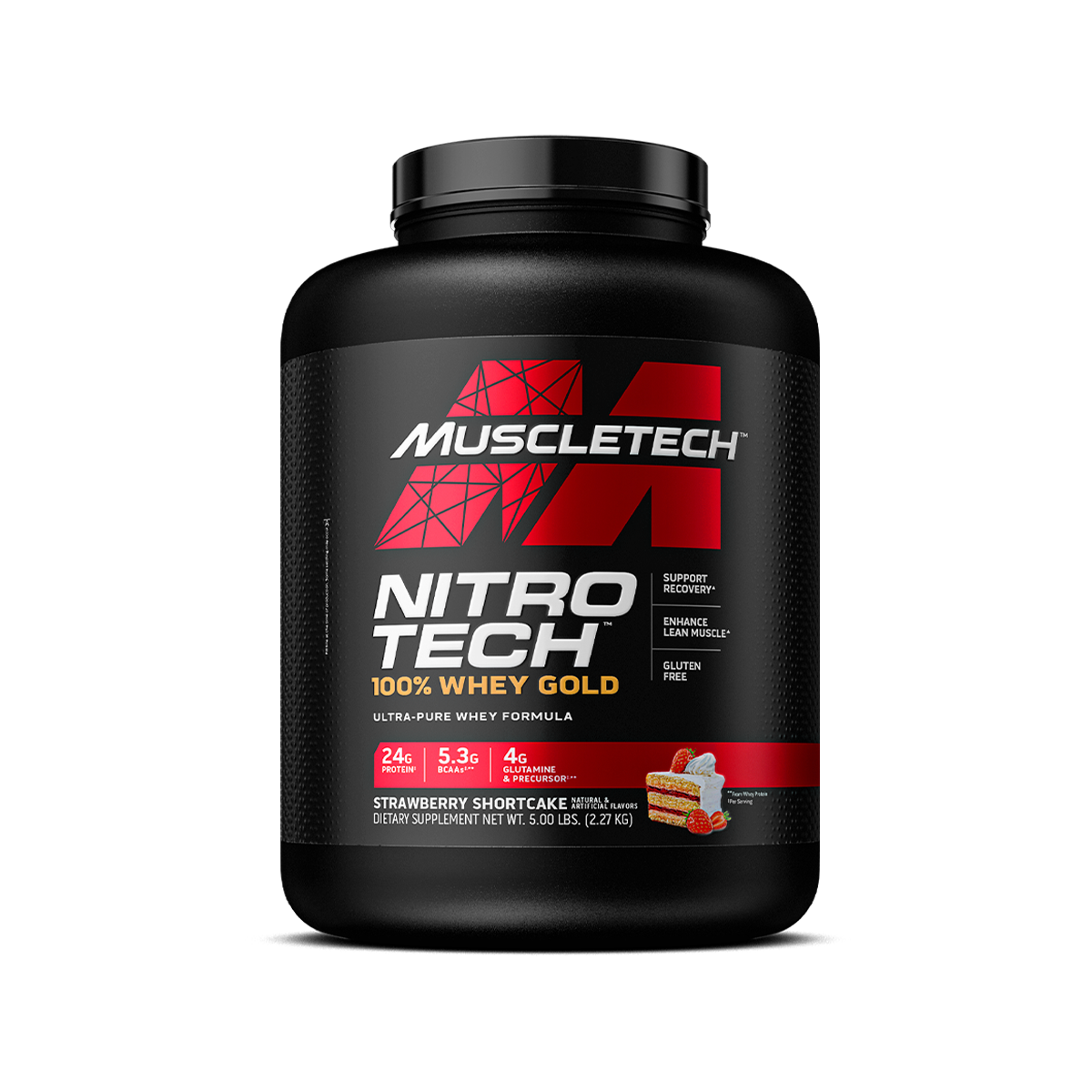 MuscleTech Nitro Tech 100% Whey Gold - 2270 g - Strawberry Shortcake