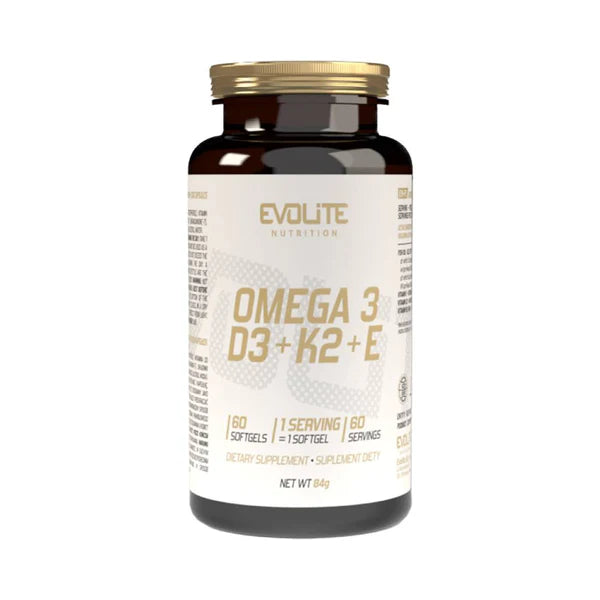 Evolite Omega 3+D3+k2+E - 60 Softgels