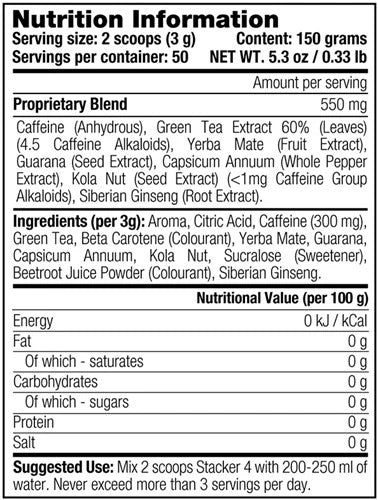 Stacker2 Stacker 4 Powder - 50 servings