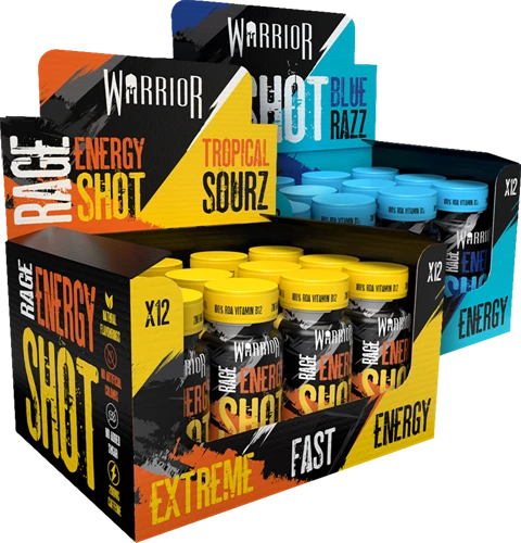 Warrior Rage Energy Shots - 12 x 60 ml